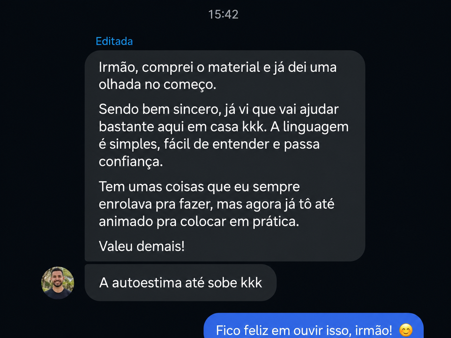 Depoimento de cliente